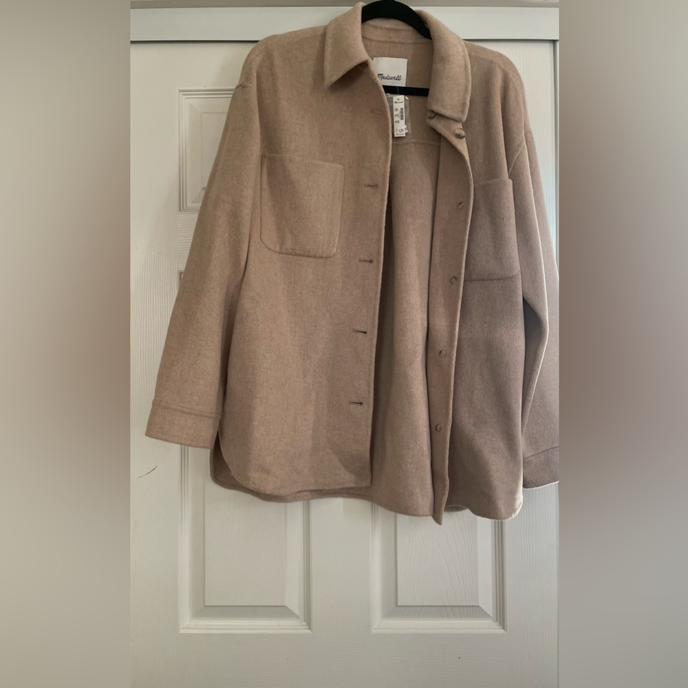 NWT Madewell Double-Faced Long Shirt-Jacket